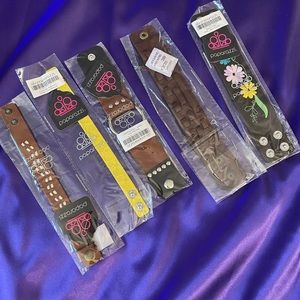 Leather Snap Bracelets